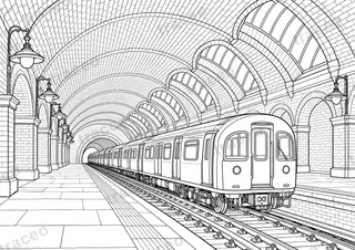 London · Baker Street · Colouring page for adults
