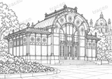 فيينا · Karlsplatz · رسم للتلوين للبالغين